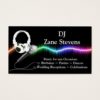DJ Microphone Headphones Business Card Template