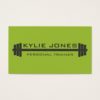 Personal Trainer Fitness barbell weight Business Card