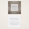 Distressed Vintage Reclaimed Wood Square Business Card