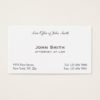 Plain Professional Elegant Attorney Law Office Business Card