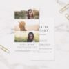 Elegant Border | Three Photo Photographer Business Card