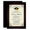 Elegant Formal Gold College Graduation Party Card