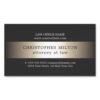 Elegant Grey Faux Gold Stripe Attorney at law Magnetic Business Card