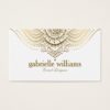 Elegant Ornate Gold Lace Geometric Swirls Business Card