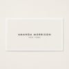 Elegant and Refined Luxury Boutique White/Ivory Business Card