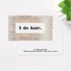 Faux Silver Sequins Bold Hair Stylist Salon Business Card
