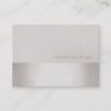 Faux Silver Stripe Modern Beauty Gift Certificate