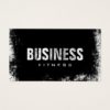 Fitness Training Professional Dark Grunge Business Card
