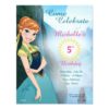 Frozen Anna Birthday Party Invitation