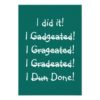 Funny School College Graduation Party Invite Card