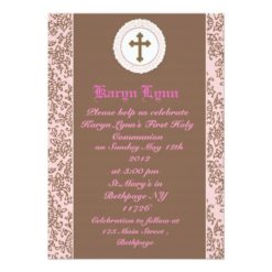 Girls  First Holy Communion Invitations