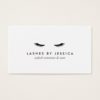 Glam Eyelashes Black and White Business Card