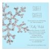 Glitter Snowflakes Sweet 16 Winter Invitation