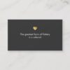 Gold Heart Beauty Salon Referral Card