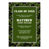 Green and Black Camo Graduation Announcement