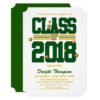 Green|Yellow 2018 Graduation Party Invitations