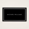 Groupon Elegant Classic Black Business Card
