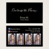 Hair Salon Social Media Custom Beauty Photo Business Card