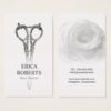 Hair Stylist Antique Scissor & Rose Beauty Salon Business Card