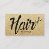 Hair Stylist Script Chic Gold Glitter Appointment