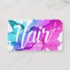 Hair Stylist Script Trendy Watercolor Appointment