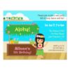 Hawaiian Themed Hula Girl Luau Birthday Party Card
