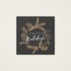 Holiday Wreath Scandinavian Christmas Square Business Card
