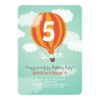Hot Air Balloon Birthday Custom Kids Party Invite
