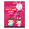 Kids Disco Ball Groove Dance Birthday Party Card