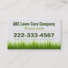 Lawn Care Landscaping Services Appointment Card