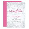 Little Snowflake Kids Birthday Party Invitation
