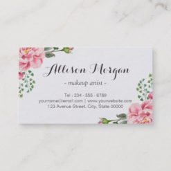 Loyalty Punch Card | Girly Pink Floral Wrapping - Image 2