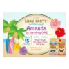 Luau Birthday Invitation