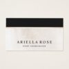 Luxe Elegant Black and White Marble Business Card