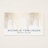 Luxe Faux Gold Confetti Rain Pattern Business Card