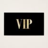 Luxury black and gold VIP card club member