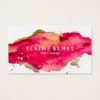 Magenta and Gold Splatter Business card