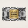 Makeup Artist - Classy Gold Abstract Pattern Business Card