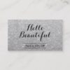 Makeup Artist Hair Salon Modern Silver Referral