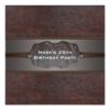 Mans Birthday Party Brown Leather Card
