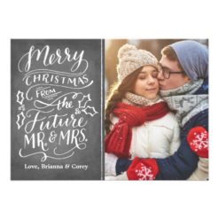 Merry Christmas From The Future Mr. and Mrs. Photo Card