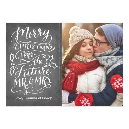 Merry Christmas From The Future Mr. and Mrs. Photo Card