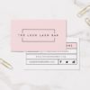Minimal Modern Eyelash & Brows Business Business Card