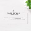 Minimalist Barber Shop Business Card