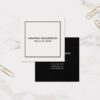 Minimalist Elegant Professional Square Square Business Card