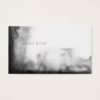 Minimalist black and white watercolor business card