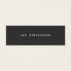 Minimalistic Black  Mini Business Card
