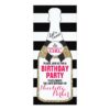 Modern Birthday Party Invitation Champagne 30th