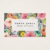 Modern Floral Painting Hair Stylist Template Business Card