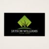 Modern Lawn Care/Landscaping Grass Logo II Business Card